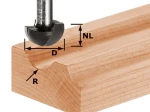 Frez do wgłębień półokrągłych HW S8 R12,7 OF 1010, OF 1400, OF 2200 FESTOOL 490987