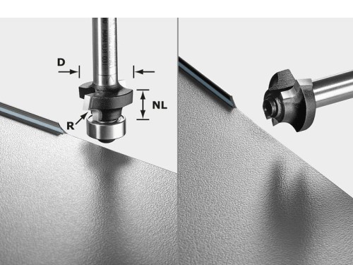 Frez do zaokrągleń S8 HW R2 D20-KL OFK do OF 1010, OFK 700, MFK 700 MFKC 700 FESTOOL 499798