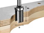 Frez do wyrównywania HW S8 D19/NL25, HW z łożyskiem kulkowym, trzpień 8 mm FESTOOL 491028