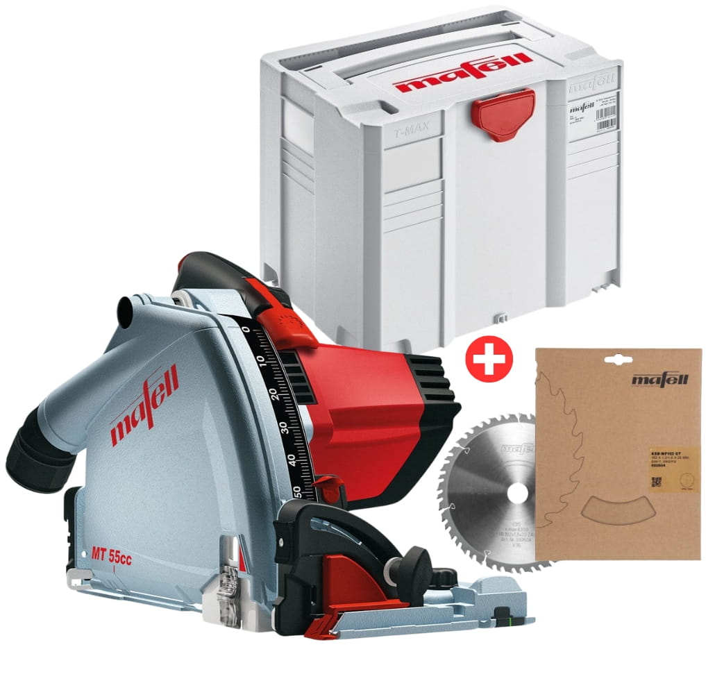 Mafell zagłębiarka pilarka MT 55 CC Fan-Set Systener T-MAX 917609 z gratisową tarczą